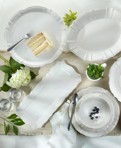Euro Ceramica Chloe Rectangular Tray In White