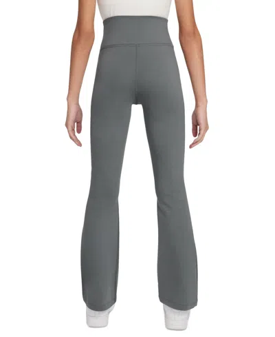 Nike Big Girls Sportswear Classic High-waisted Flared Leggings In Gray