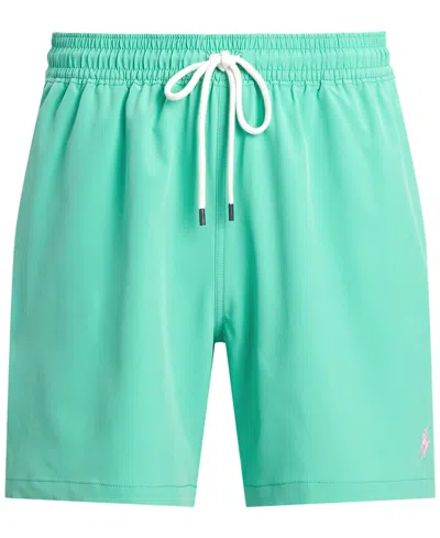 Polo Ralph Lauren Men's 5-3/4-inch Traveler Classic Swim Trunks In Green