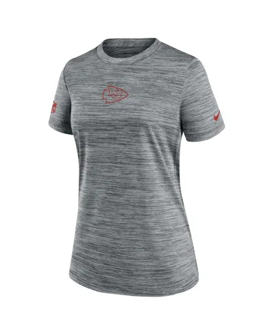 Nike Buffalo Bills Sideline Team Issue Velocity  Women's Dri-fit Nfl T-shirt In Gray