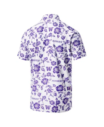 Reyn Spooner Men's White Washington Huskies Performance Polo Shirt In Multi