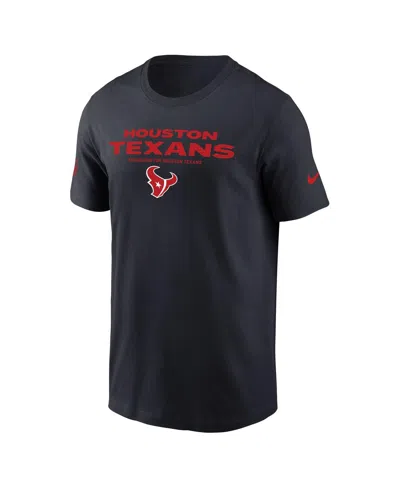 Nike Houston Texans Sideline Team Issue  Men's Dri-fit Nfl T-shirt In Black