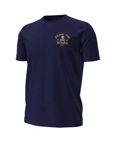 Under Armour Men's Navy Navy Midshipmen Distressed Jolly Rogers T-shirt In Blue