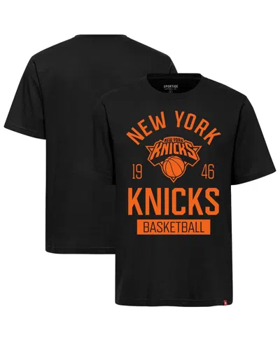 Sportiqe Men's And Women's Black New York Knicks Duke Premium T-shirt