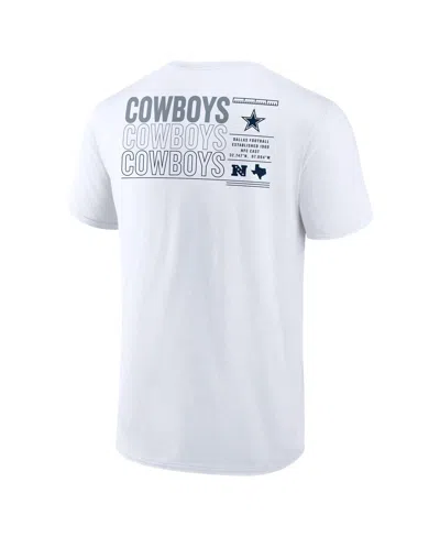 Fanatics Men's White Dallas Cowboys Repeat Stats T-shirt In White