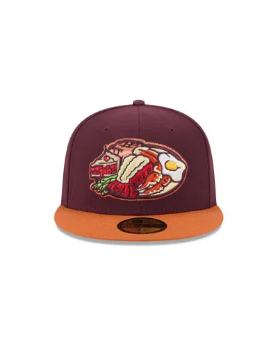 New Era Men's Burgundy Las Vegas Aviators Theme Nights 59fifty Fitted Hat