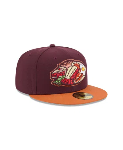 New Era Men's Burgundy Las Vegas Aviators Theme Nights 59fifty Fitted Hat