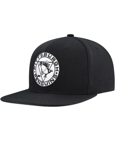 Mitchell & Ness Men's Black Pittsburgh Penguins Team Snapback Hat