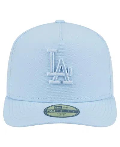 New Era Men's Light Blue Los Angeles Dodgers Color Pack A-frame 59fifty Fitted Hat