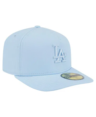 New Era Men's Light Blue Los Angeles Dodgers Color Pack A-frame 59fifty Fitted Hat