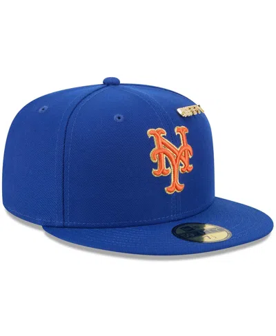 New Era Men's Royal New York Mets 2025 59fifty Day 59fifty Fitted With Pins Hat