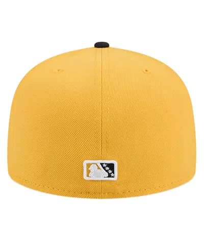 New Era Men's Yellow Akron Rubberducks Copa De La Diversion 59fifty Fitted Hat