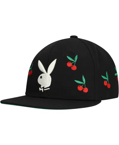Lids Men's Black Playboy Cherry Fitted Hat