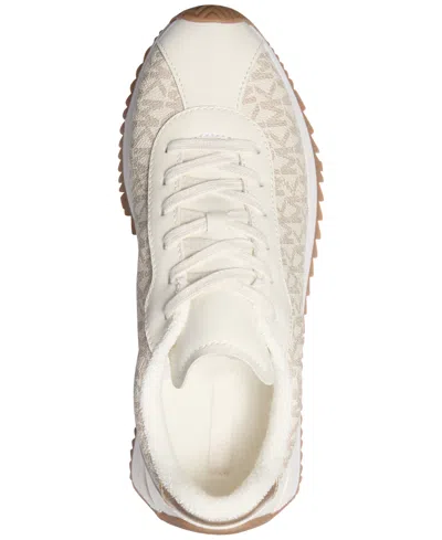 Michael Kors Rhodes Signature Logo Trainer In Neutral