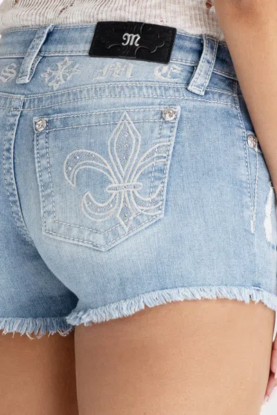 Miss Me Can't  Shorts - 34 / 3.5" / Light Wash