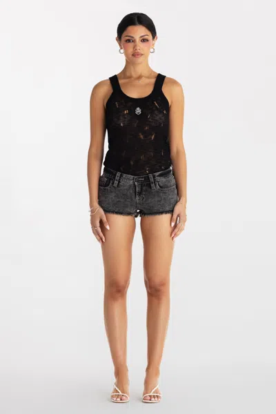 Miss Me Stormie Shorts - 31 / 1.5" / Grey Smoke