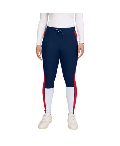 Wear By Erin Andrews Navy/red New England Patriots Color-block Leggings In Blue