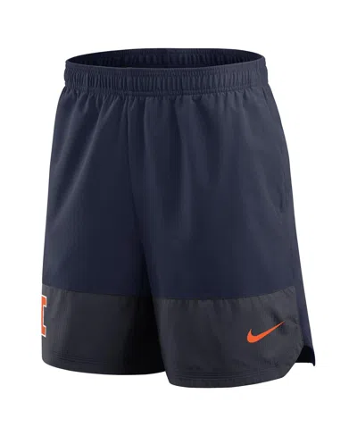Nike Men's Navy Illinois Fighting Illini 2025 Sideline Performance Shorts In Blue