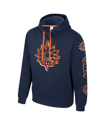 Stadium Essentials Men's And Women's Navy Connecticut Sun Elementized Pullover Hoodie In Blue