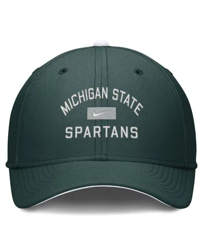 Nike Men's Green Michigan State Spartans Primetime Rise Swoosh Flex Hat