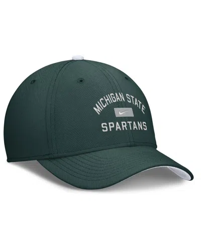 Nike Men's Green Michigan State Spartans Primetime Rise Swoosh Flex Hat