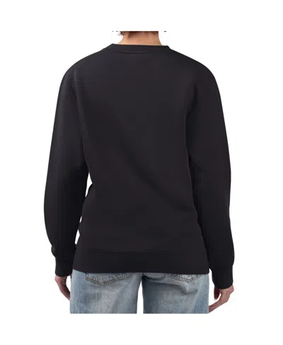 G-iii 4her By Carl Banks Women's Black New York Mets Retro Roses Fleece Pullover Sweatshirt In Black