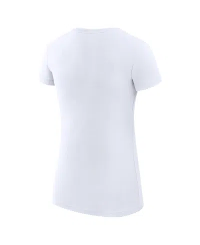 G-iii 4her By Carl Banks Women's White New York Mets City Graphic Fitted T-shirt In White