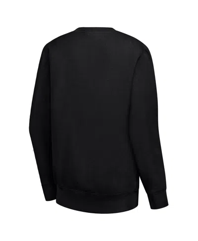 G-iii 4her By Carl Banks Women'sâ Black Dallas Stars Filigree Team Graphic Fleece Pullover Sweatshirt In Black