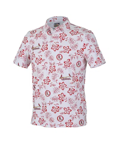 Reyn Spooner Men's White St. Louis Cardinals Cooperstown Collection Performance Polo Shirt In White