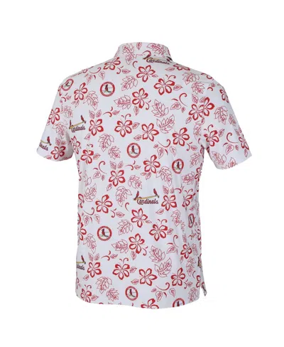 Reyn Spooner Men's White St. Louis Cardinals Cooperstown Collection Performance Polo Shirt In White