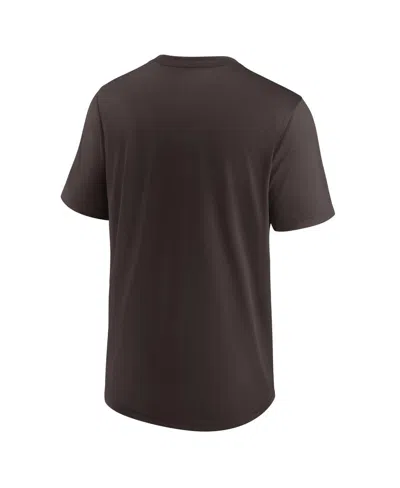 Nike Men's Brown Cleveland Browns Exceed Performance T-shirt In Black