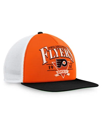 Fanatics Men's Orange Philadelphia Flyers Classic Foam Adjustable Trucker Hat