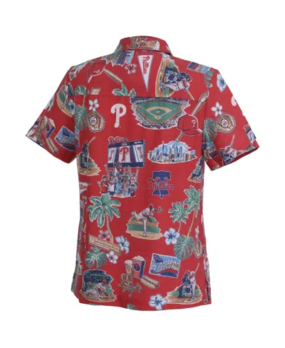 Reyn Spooner Red Philadelphia Phillies Scenic Button-up Top In Red