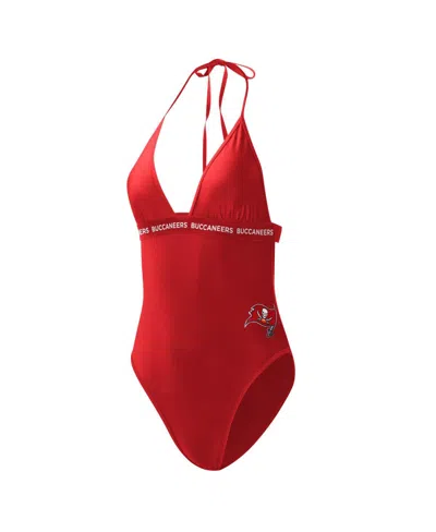 G-iii 4her By Carl Banks Women's Red Tampa Bay Buccaneers Full Count One-piece Swimsuit In Red