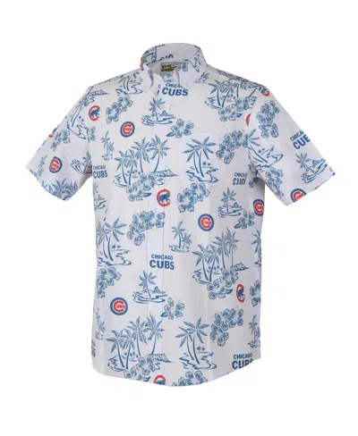 Reyn Spooner Men's White Chicago Cubs Kekai Performance Button-up Shirt In White