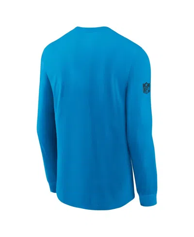 Nike Blue Carolina Panthers Sideline Performance Long Sleeve T-shirt In Blue