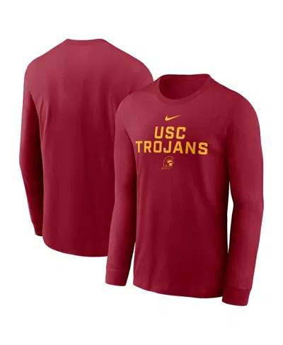 Nike Men's Cardinal Usc Trojans 2025 Sideline Performance Long Sleeve T-shirt In Red