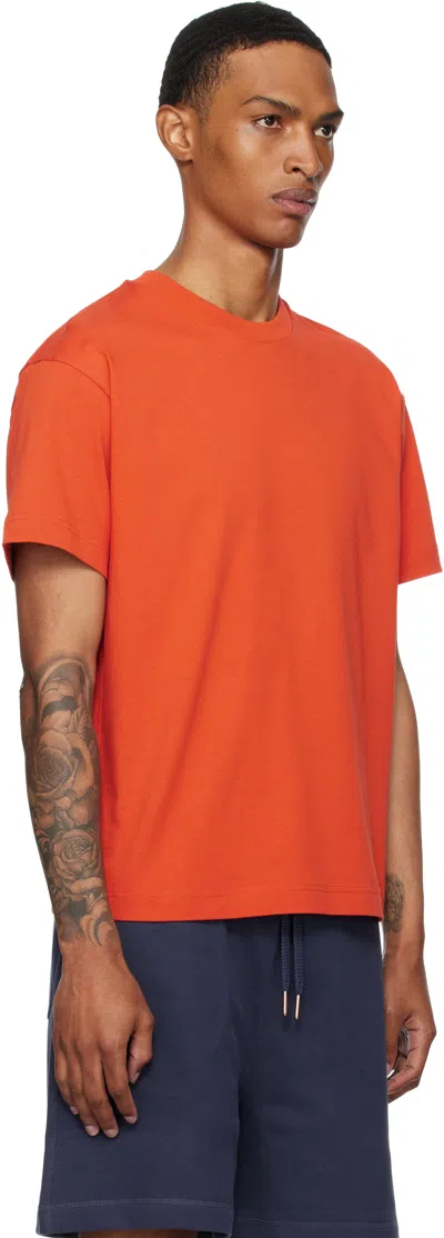 Moncler Genius Donald Glover Designed Cotton T-shirt In Orange