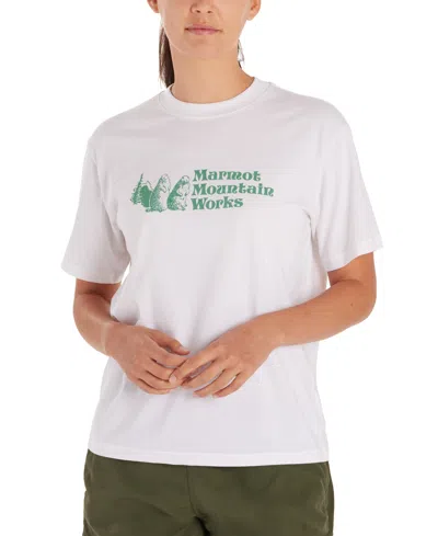 Marmot Women's  For Life Graphic Crewneck Tee In White