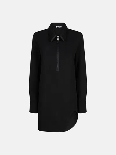Attico The  Dresses Gend - Black Mini Dress Black Main Material:100% Virgin Wool, Second Material: 55 In Black