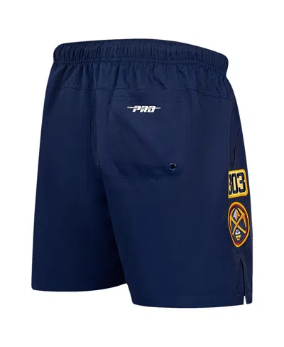 Pro Standard Men's Navy Denver Nuggets Area Code Shorts In Blue