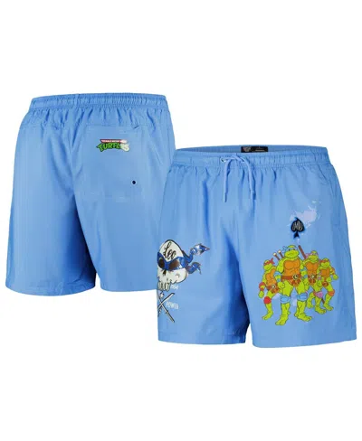 Freeze Max Men's Blue Leonardo Teenage Mutant Ninja Turtles Turtle Power Shorts In Blue