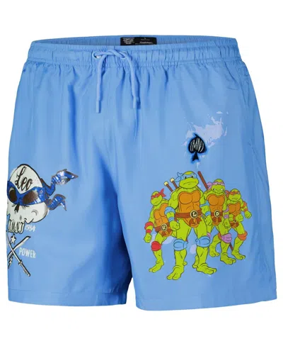 Freeze Max Men's Blue Leonardo Teenage Mutant Ninja Turtles Turtle Power Shorts In Blue