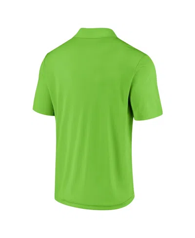 Fanatics Men's Neon Green Seattle Seahawks Component Polo Shirt In Green