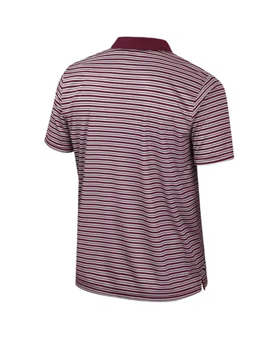 Colosseum Men's Maroon Minnesota Golden Gophers Striped Polo Shirt