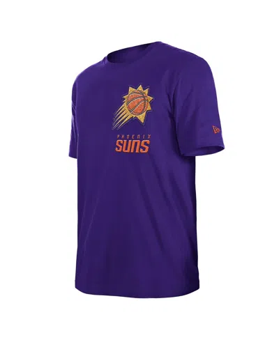 New Era Men's Purple Phoenix Suns 2024/25 City Edition Chenille Heavyweight T-shirt In Purple