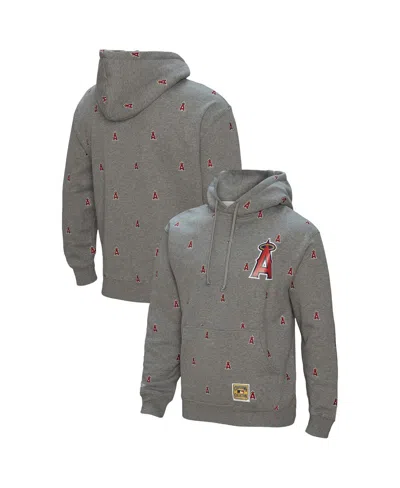 Mitchell & Ness Men's Gray Los Angeles Angels Repeat Pullover Hoodie In Gray