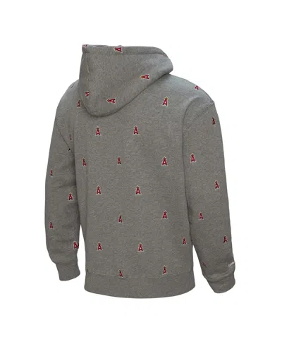 Mitchell & Ness Men's Gray Los Angeles Angels Repeat Pullover Hoodie In Gray