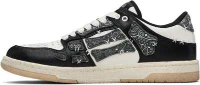 Amiri Skel Top Black Low Top Sneakers With Logo Patch On The Tongue And Logo Lettering On The Heel In Leat In Black