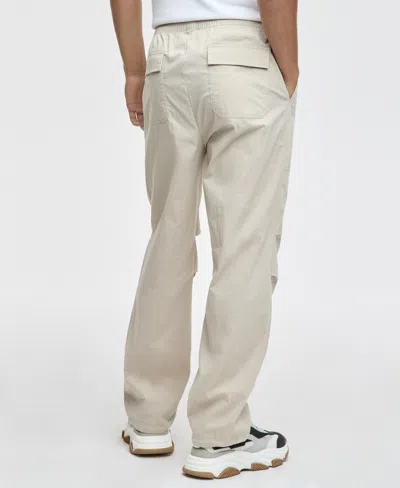 Mode Of One Men's Regular-fit Stretch Ripstop Parachute Pants, Exclusively At Macy's In White